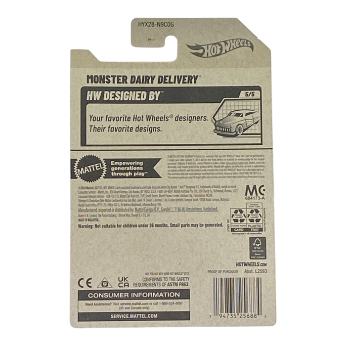 Hot Wheels Monster Dairy Delivery - HW Designed By Series 5/5 - for just $1.89! 