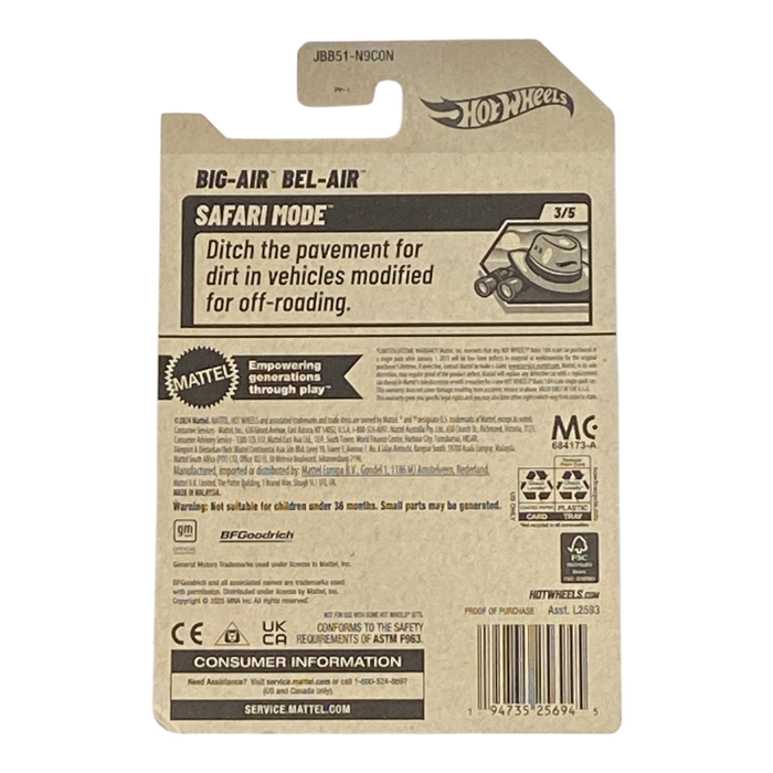 Hot Wheels Big-Air Bel-Air - Safari Mode Series 3/5 - for just $1.89! 