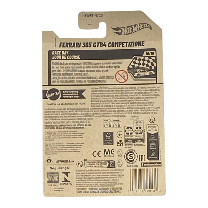 Hot Wheels Ferrari 365 GTB4 Competizione - Race Day / Jour De Course Series 10/10 - for just $4.99! 