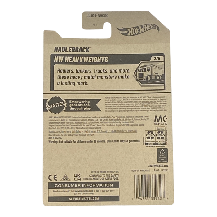 Hot Wheels Haulerback - HW Heavy Weights Series 2/5 - for just $1.89! 