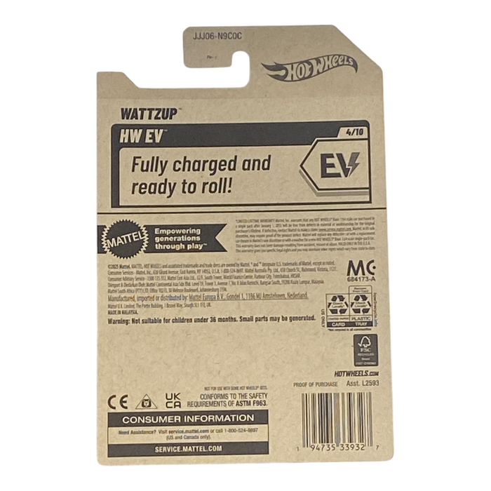 Hot Wheels Wattzup - HW EV Series 4/10 - for just $1.89! 