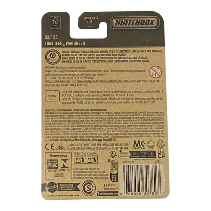 Matchbox 1964 Jeep Wagoneer - 2025 Matchbox Series 02/125 - for just $2.25! 