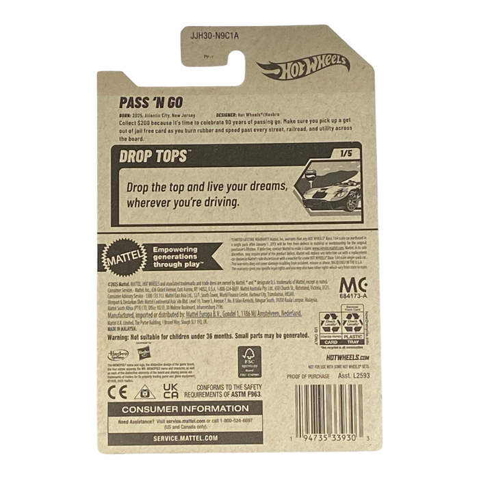 Hot Wheels Pass 'N Go | Monopoly Drop Tops Series 1/5 - for just $9.99! 
