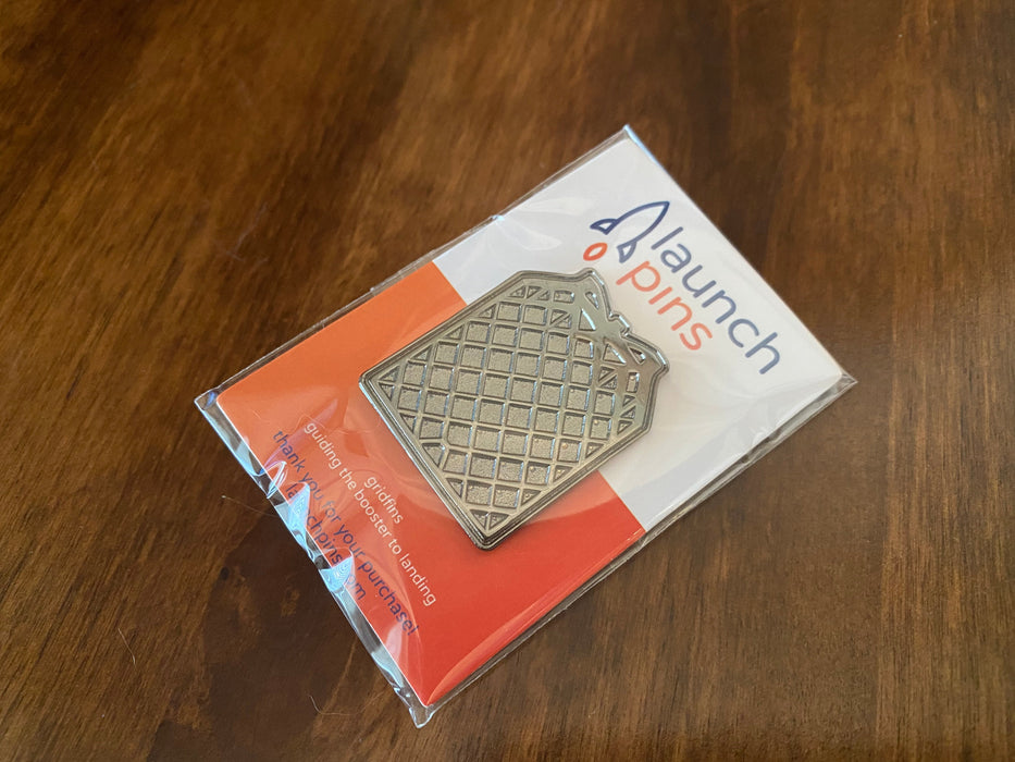 Grid Fin Hard Enamel Pin - for just $7.12! 