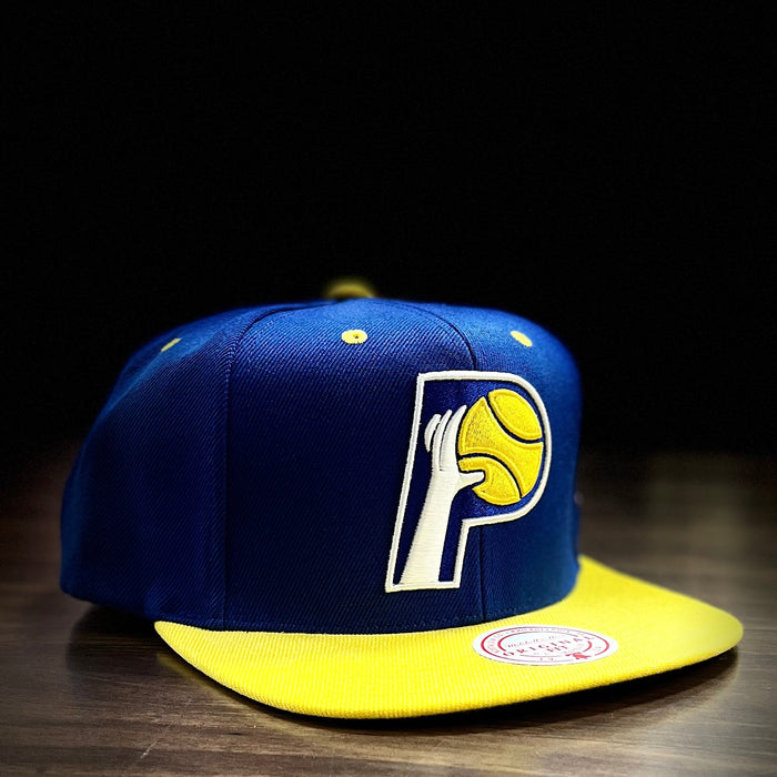 Indiana Pacers Mitchell & Ness Hardwood Classics Lotto Pick Snapback Hat - Premium Apparel - Caps - Just $34.99! Shop now at Retro Gaming of Denver