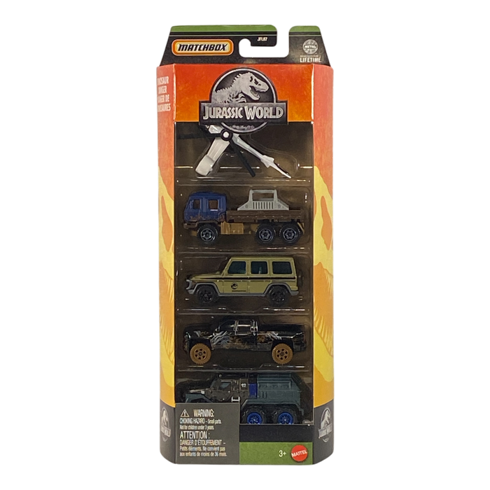 Matchbox Jurassic World Dinosaur Danger 5 Pack - for just $12.99! 