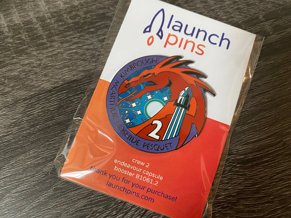 NASA Crew-2 USCV-2 Mission Patch Hard Enamel Pin - for just $11.95! 