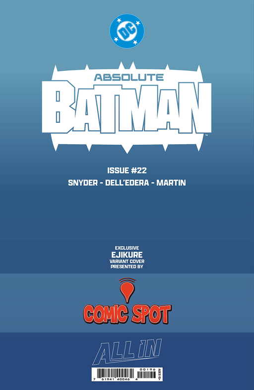 ABSOLUTE BATMAN #22 EJIKURE EXCLUSIVE VAR (07/08/2026) - for just $15! 