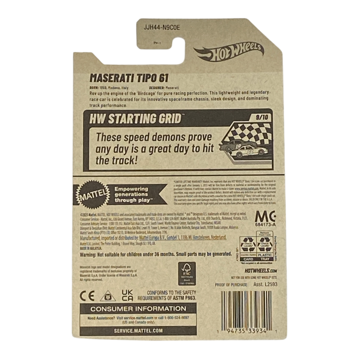 Hot Wheels Maserati Tipo 61 – HW Starting Grid Series 9/10 - for just $1.89! 