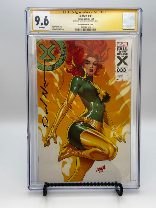 [SIGNED BY DAVID NAKAYAMA] X-MEN #33 [FHX] UNKNOWN COMICS DAVID NAKAYAMA EXCLUSIVE VAR [CGC 9.6 YELLOW LABEL] [IN STOCK] - for just $90! 