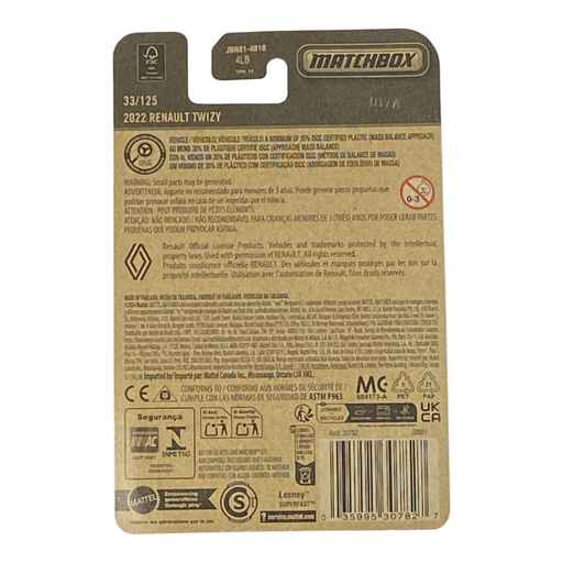 Matchbox 2022 Renault Twizy 33/125 - for just $1.99! 
