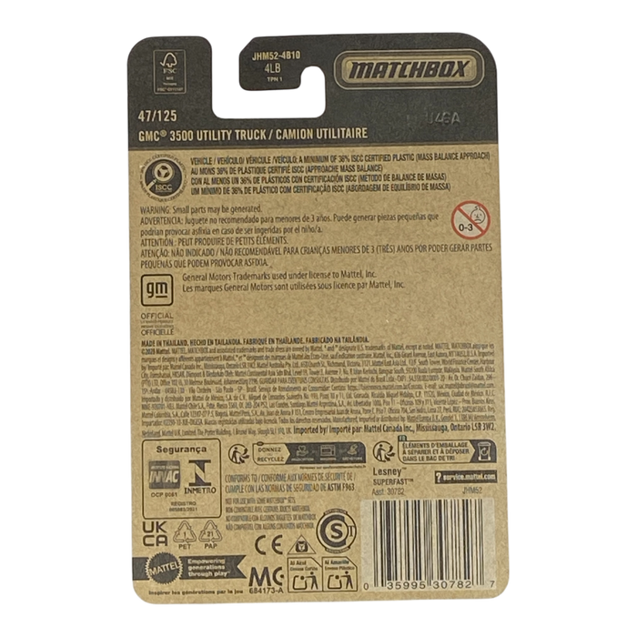 Matchbox GMC 3500 Utility Truck / Camion Utilitaire - 2026 Matchbox Series 47/125 - for just $1.99! 