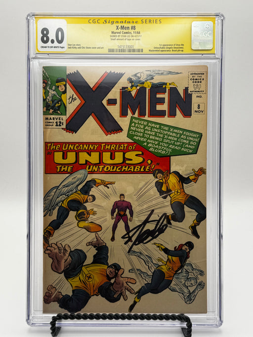 X-Men #8 CGC 8.0 Yellow Label Signed by Stan Lee 1964 [IN STOCK] - for just $1500! 