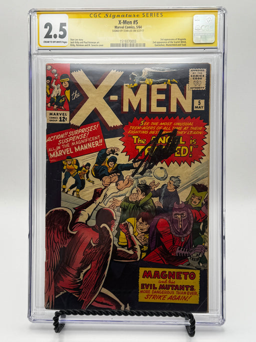 X-Men #5 CGC 2.5 Yellow Label Signed by Stan Lee 1964 [IN STOCK] - for just $850! 