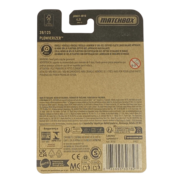 Matchbox Plowverizer | 2026 Matchbox Series 39/125 - for just $2.25! 