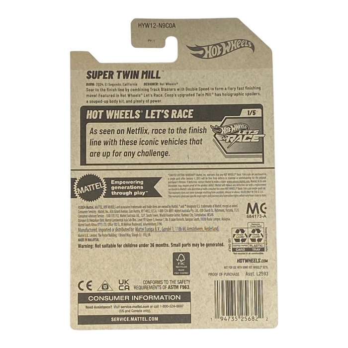 Hot Wheels Super Twin Mill | Let's Race Series 1/5 - for just $1.99! 