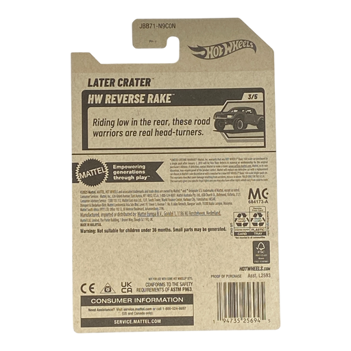 Hot Wheels Later Crater | Reverse Rake Series 3/5 - for just $1.99! 