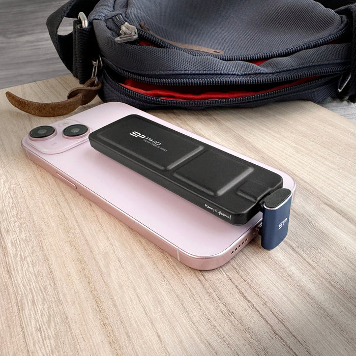 Silicon Power PX10 512GB  USB-C 3.2 Gen 2 External Portable Solid State Drive, USB C to USB C Dongle included, for iPhone 15 Pro/Pro Max, PS5 and Xbox Series X [Black] - for just $117.97! 