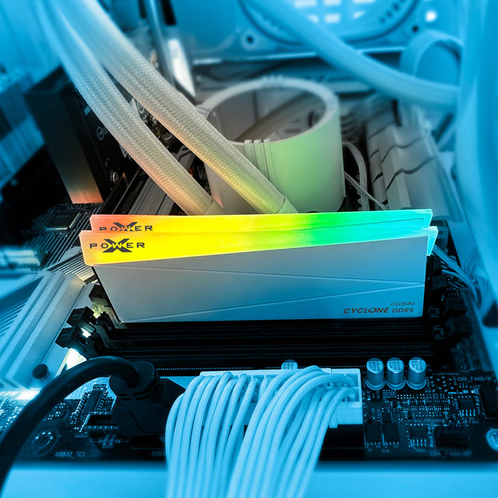 Silicon Power Cyclone RGB DDR5 6000MT/s (PC5-48000) CL36 32GB(2x16GB) Dual Pack 1.35V Desktop Unbuffered DIMM - for just $455.97! 