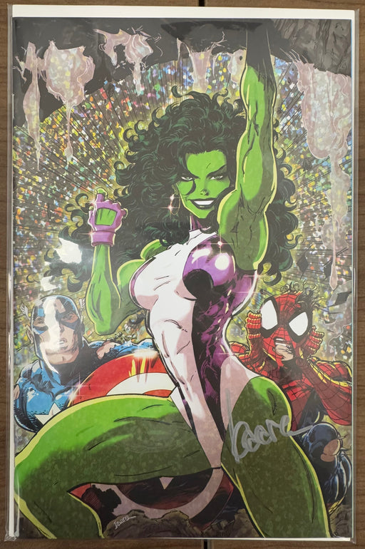 [Signed by Kaare Andrews] SENSATIONAL SHE-HULK #1 UNKNOWN COMICS KAARE ANDREWS EXCLUSIVE VIRGIN VAR [IN STOCK] - for just $32! 