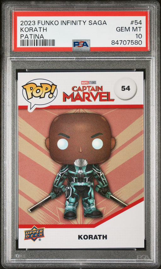 2023 UPPER DECK FUNKO POP MARVEL  KORATH PATINA #54  PSA 10 - for just $54! 