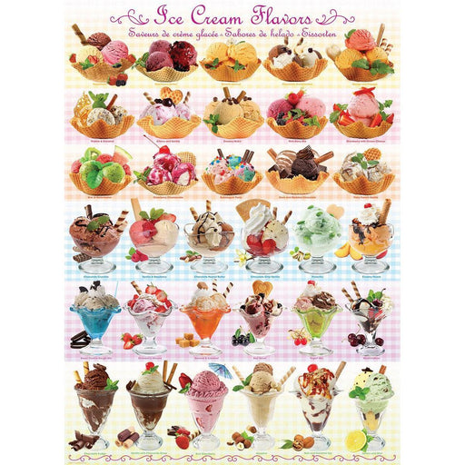 Ice Cream Flavors 1000 Piece Jigsaw Puzzle Eurographics - for just $21.99! 