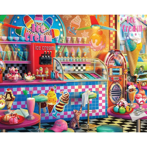 Ice Cream Shop 1000 Piece Jigsaw Puzzle Springbok - for just $19.99! 
