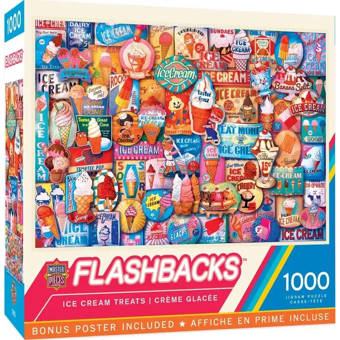 Ice Cream Treats Flashbacks 1000 Piece Jigsaw Puzzle MasterPieces - for just $17.99! 