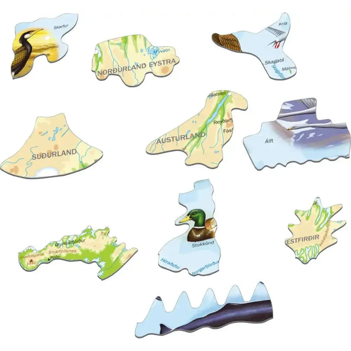 Iceland Map & Animals 81 Piece Tray Jigsaw Puzzle Larsen - for just $11.99! 