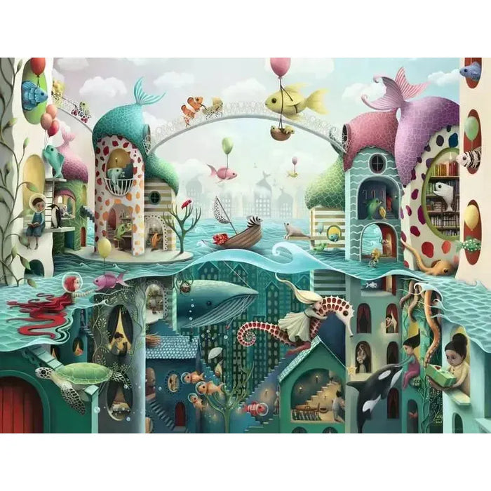 If Fish Could Walk by Demelsa Haughton 2000 Piece Jigsaw Puzzle Ravensburger - for just $39.99! 