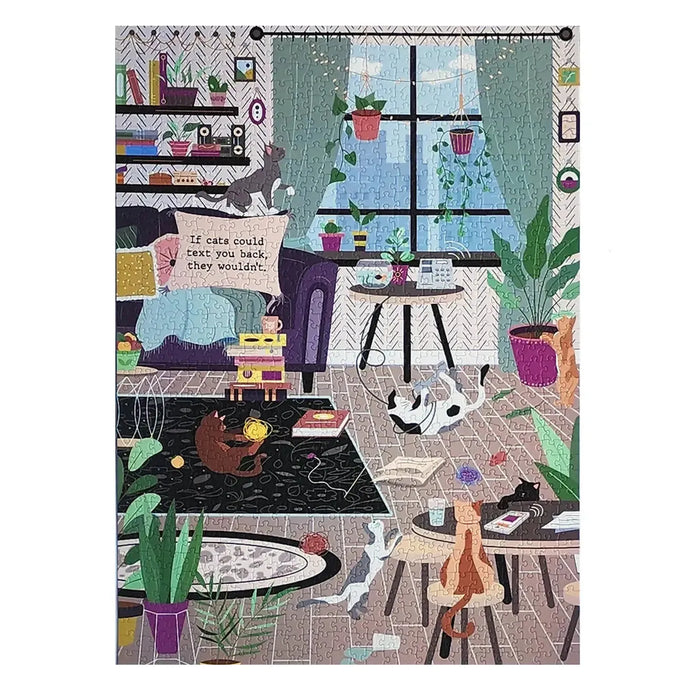 If cats could... 1000 Piece Soft Touch Jigsaw Puzzle Ellembee - for just $24.99! 