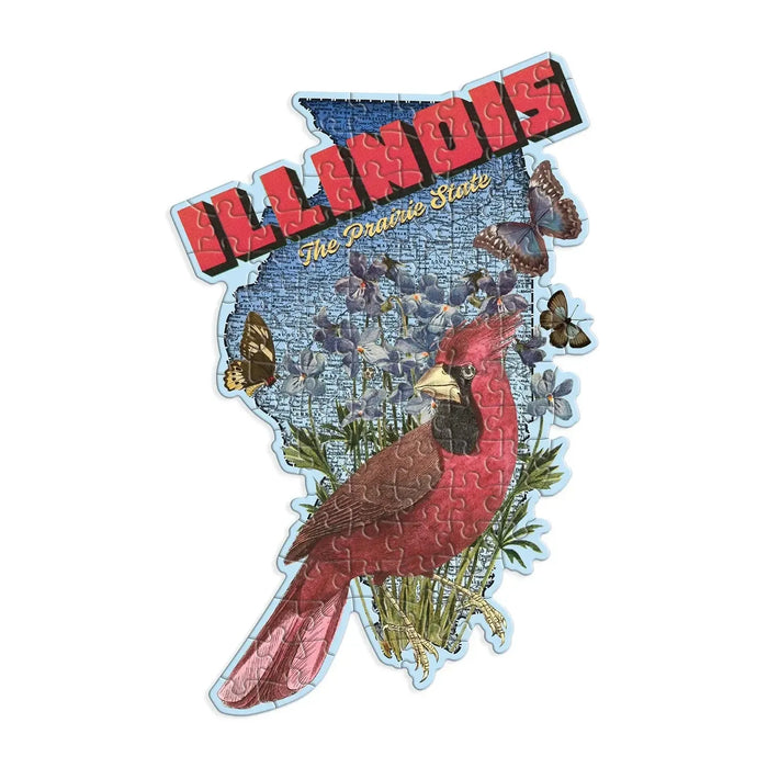 Illinois 100 Piece Mini Shaped Jigsaw Puzzle Galison - for just $7.99! 