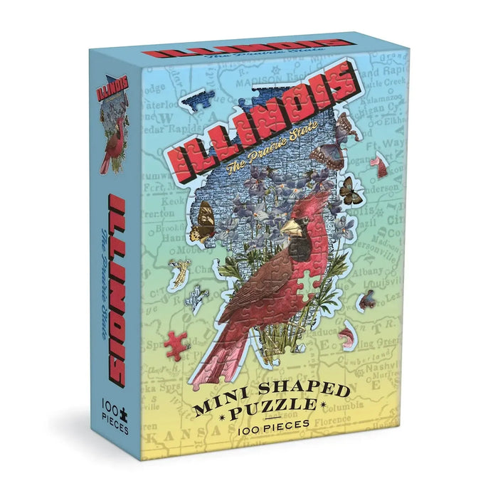 Illinois 100 Piece Mini Shaped Jigsaw Puzzle Galison - for just $7.99! 