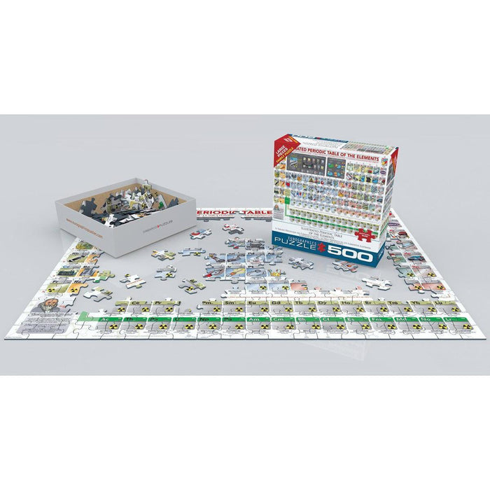 Illustrated Periodic Table of the Elements 500 Piece Jigsaw Puzzle Eurographics - for just $17.99! 