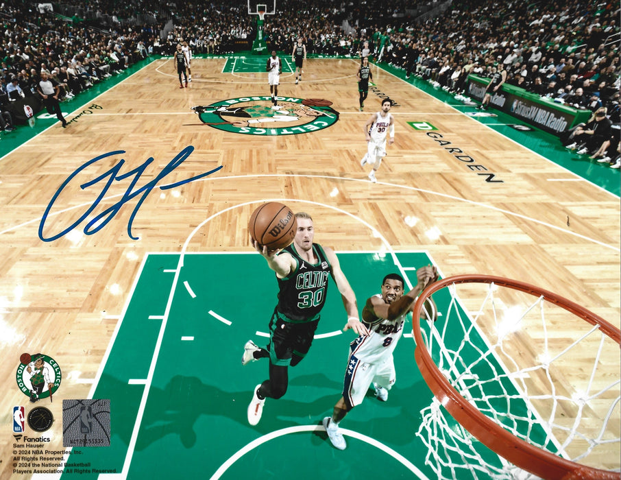 Sam Hauser Rim Cam Boston Celtics Autographed 8" x 10" Basketball Photo - for just $39.99! 