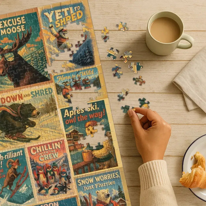 In Cool Company 500 Piece Jigsaw Puzzle Whimsigo - for just $24.99! 