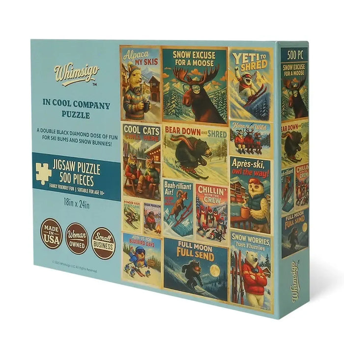 In Cool Company 500 Piece Jigsaw Puzzle Whimsigo - for just $24.99! 