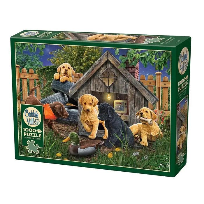 In the Doghouse 1000 Piece Jigsaw Puzzle Cobble Hill - for just $19.99! 