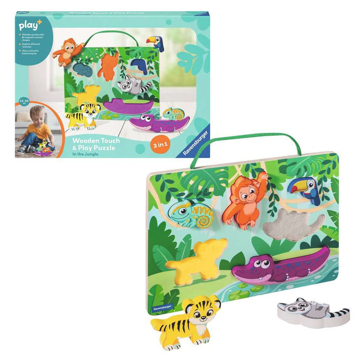 In the Jungle - Wooden Touch & Play Puzzle for Toddlers Ravensburger - for just $24.99! 