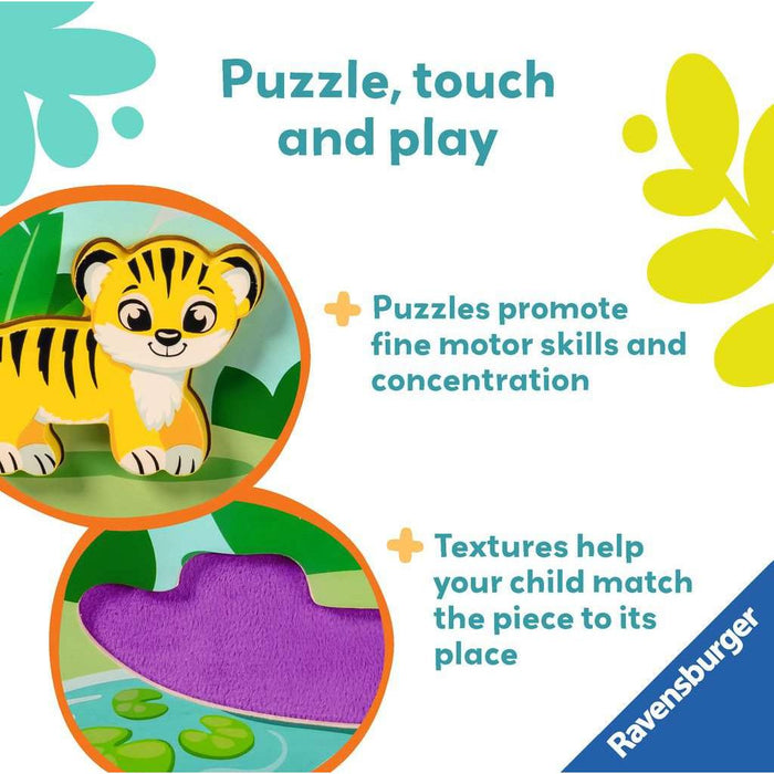In the Jungle - Wooden Touch & Play Puzzle for Toddlers Ravensburger - for just $24.99! 