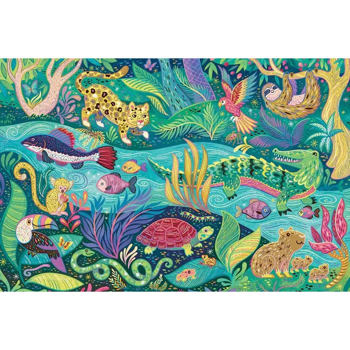 In the Rainforest 35 Piece Floor Jigsaw Puzzle Cobble Hill - for just $19.99! 