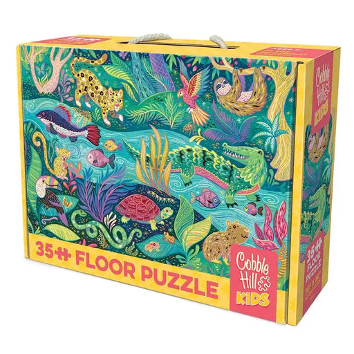 In the Rainforest 35 Piece Floor Jigsaw Puzzle Cobble Hill - for just $19.99! 