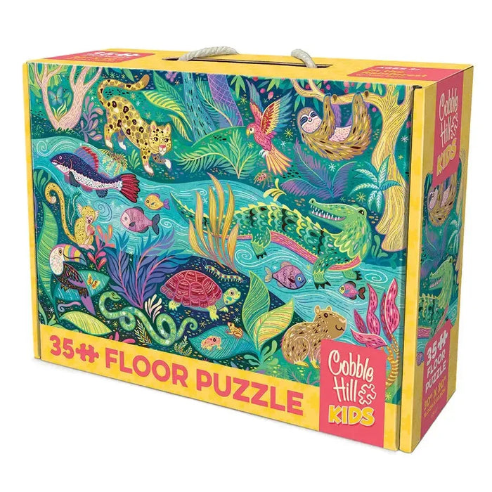 In the Rainforest 35 Piece Floor Jigsaw Puzzle Cobble Hill - for just $19.99! 