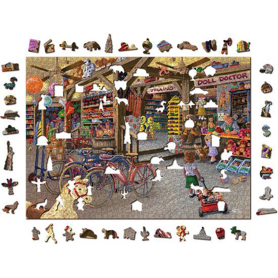 In the Toyshop 1000 Piece Wood Jigsaw Puzzle Wooden City - for just $49.99! 
