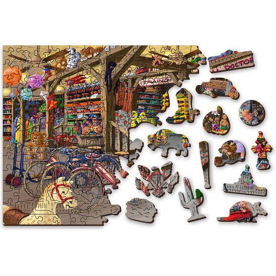 In the Toyshop 1000 Piece Wood Jigsaw Puzzle Wooden City - for just $49.99! 