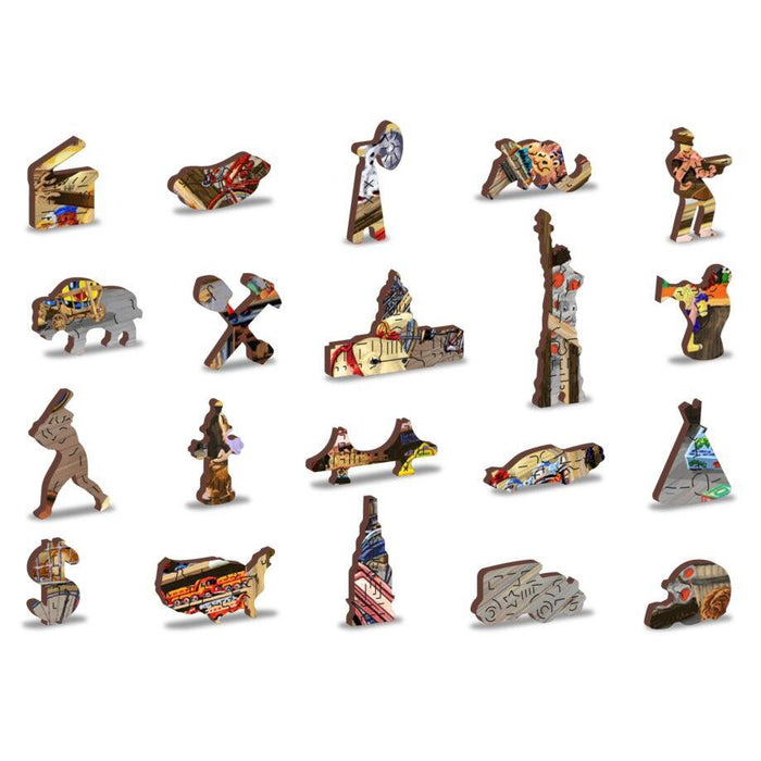 In the Toyshop 400 Piece Wood Jigsaw Puzzle Wooden City - for just $24.99! 