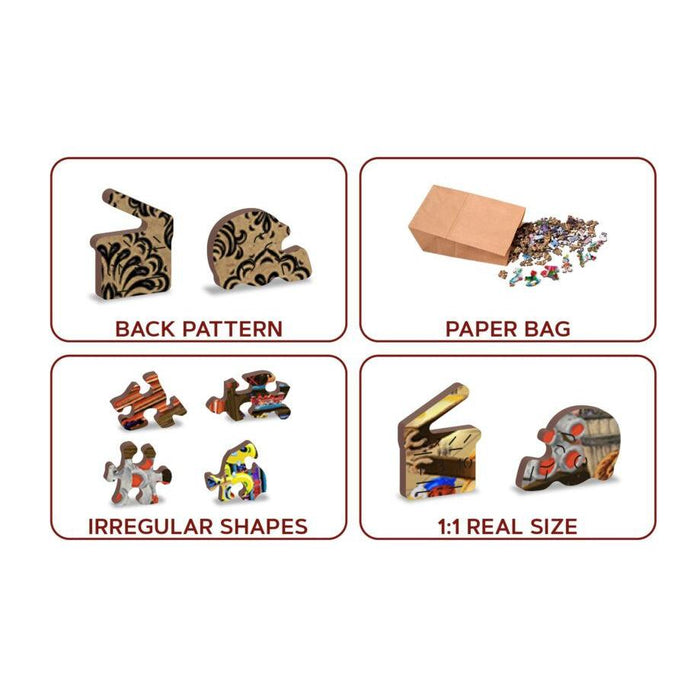 In the Toyshop 400 Piece Wood Jigsaw Puzzle Wooden City - for just $24.99! 