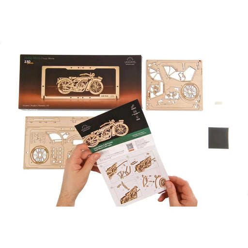 Indie Moto 2.5D Wood Model Kit UGEARS - for just $26.99! 
