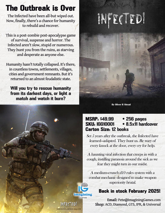 Infected! (RPG Book + PDF) Hardcover - for just $44.99! 