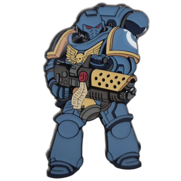 Foam Brain Mystery Loot: 40K Enamel Pins - Ultramarines vs Tyranids - for just $11.99! 